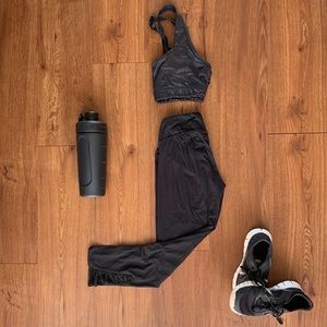 Super Soft Black Leggings with Mesh